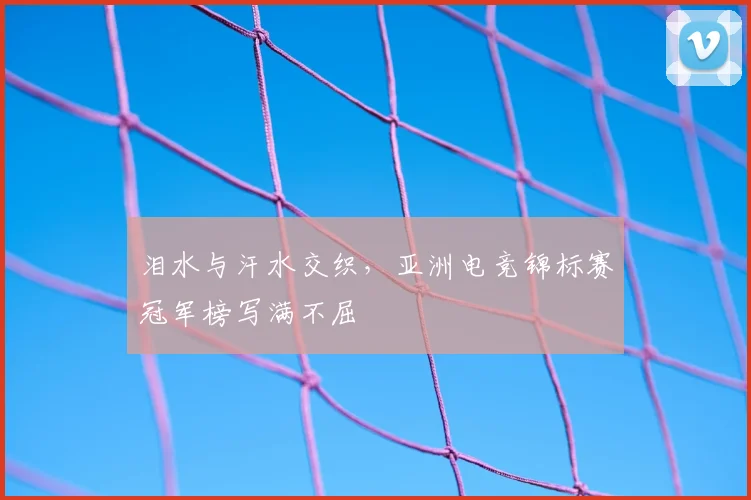 泪水与汗水交织，亚洲电竞锦标赛冠军榜写满不屈